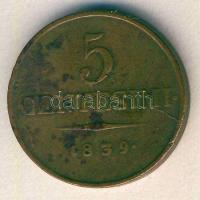 Lombardia és Velence osztrák közigazgatás 1839V 5c T:3