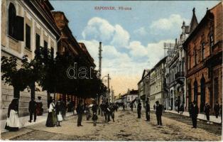 1916 Kaposvár, Fő utca, Központi vendéglő, Majtinsky üzlete