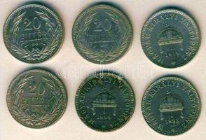 1892-94, 1907-1914. 20f 6klf db, benne jobb! T:2/3+,3