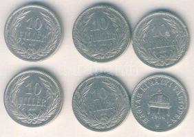 1892-95, 1908-1909. 10f 6klf db, benne jobb! T:2-/3,3+,3