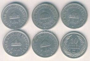 1892-95, 1908-1909. 10f 6klf db, benne jobb! T:2-/3,3+,3