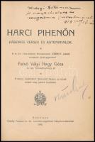 Felsővályi Nagy Géza: Harci pihenőn. Háborús versek és katonadalok. Debrecen, 1916, Csáthy Ferenc,(H...