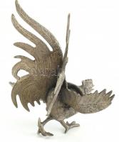 Kakas pár, fém, jelzés és talpazat nélkül, kopott, m: 19cm