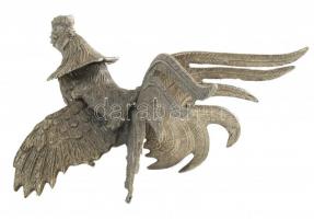 Kakas pár, fém, jelzés és talpazat nélkül, kopott, m: 19cm