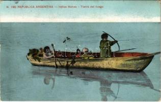 1906 Republica Argentina. Tierra del Fuego, Indios Honas / Indigenous folklore