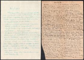 cca 1944 Hősi halott katona 5 db irata, egy levél tőle, egy neki, 3 részvétnyilvánítás