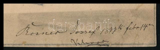 Róna, szül. Rosner József (1861-1939): Női és férfi portré, 1877. Ceruza, papír. Jelzett (Rosner). L...