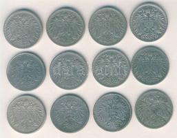 Ausztria 1892-1918. 20H teljes sor jobbakkal 12klf db T:3+,3,3/4