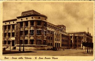 1943 Bari, Corso della Vittoria, R. Liceo Orazio Flacco / street view, high school (EK)
