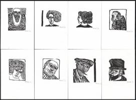 cca 1991 Perei Zoltán (1913-1992): Fejek. hn., 1991, nyn., 2 p.+15 (jelzettek) t. Kiadói kissé szaka...