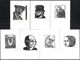 cca 1991 Perei Zoltán (1913-1992): Fejek. hn., 1991, nyn., 2 p.+15 (jelzettek) t. Kiadói kissé szaka...