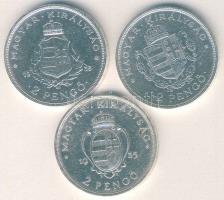 1935-36. 2P Ag "Liszt,Rákóczi, Pázmány" sor T:2+,2