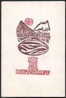 SB 12 metszet. Ex-libris Lugano 1978. XVII. Congresso Internazionale mappa, 12 (jelzettek) t. Számozott (26./35) példány.