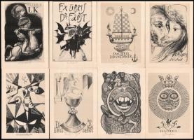 XIII Internationaler Ex Libris Kongress 1970 mappa, 16 (jelzettek) t. Kissé szakadt papírmappában