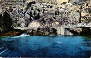 1918 Dubrovnik, Ragusa; Rijeka / Ombla / riverside, bridge (EK)