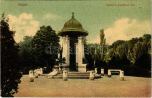 1908 Eszék, Essegg, Osijek; Bunar u gradskom vrtu / park, well