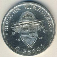 1938. 5P Ag "Szt.István" T:1/2+