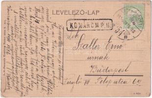 Komárom, Komárno; Nádor utca, üzletek. L.H. Pannonia / street view, shops (fl)