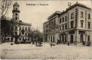 1914 Komárom, Komárno; Klapka tér, Városháza, gyógyszertár. L.H. Pannonia / square, town hall, pharmacy (EK)