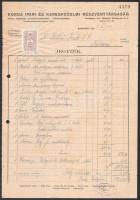 cca 1900-1940 6 db fejléces számla (Ulrich B J, Első Magyar Betűöntöde, Engel Károly stb.), mind Kal...