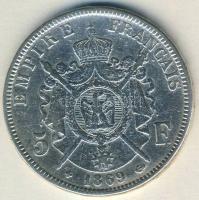 Franciaország 1869. 5Fr Ag III.Napóleon T:3