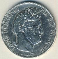 Franciaország 1842. 5Fr Ag Lajos Fülöp T:3 ph