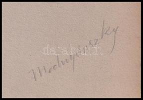 Mednyánszky jelzéssel: Alakok. Akvarell, ceruza, papír. 30x20 cm