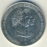 Ausztria 1854. 1G Ag "II.Ferenc József és Erzsébet" T:2 fny