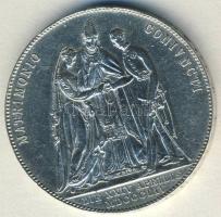 Ausztria 1854. 1G Ag "II.Ferenc József és Erzsébet" T:2 fny