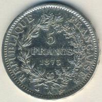 Franciaország 1873A 5Fr Ag "Hármas szimbólum" T:3+