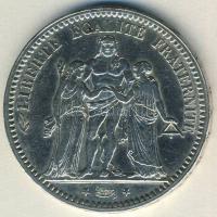 Franciaország 1873A 5Fr Ag "Hármas szimbólum" T:3+