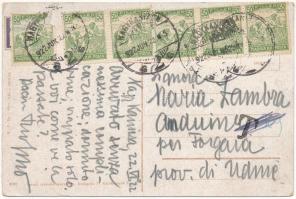 1922 Nagykanizsa, Deák Ferenc tér. Vasúti levelezőlapárusítás 6786. (EB)