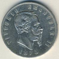 Olaszország 1873 MB 5L Ag T:3+ ph