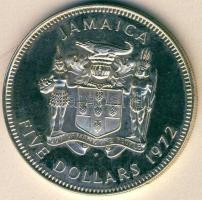 Jamaika 1972. 5$ Ag "Norman W. Mandey miniszterelnök" T:PP