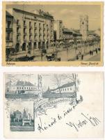 11 db RÉGI főleg történelmi magyar város képeslap vegyes minőségben / 11 pre-1945 mostly historical ...