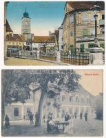 8 db RÉGI erdélyi város képeslap / 8 pre-1945 Transylvanian town-view postcards