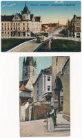 8 db RÉGI erdélyi város képeslap / 8 pre-1945 Transylvanian town-view postcards