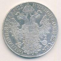 Ausztria/magyar verdejel 1822B Thaler Ag I.Ferenc T:3+/2- juszt