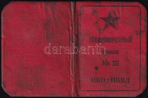 1942 Orosz nyelvű fényképes háborús igazolvány