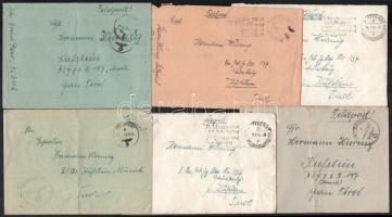 1942-1943 Német katona háborús levelezése, fotók, dokumentumok