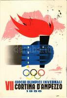 1956 Cortina, VII Giochi Olimpici Invernali / 1956 VII Winter Olympic Games in Cortina dAmpezzo. Winter Olympics s: Bonilauri + So. Stpl.