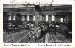 1935 Edinburgh, Patrick Thomson Ltd. Corner of Lounge on Third Floor (EK)