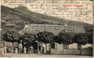 1914 Világos, Siria; vár, üzlet / castle, shop (ázott sarok / wet corner)