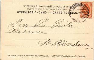1903 Saint Petersburg, St. Petersbourg, Petrograd; Maison de Pierre le Grand / Palace of Peter the G...