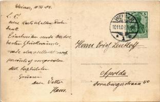 1908 Weimar, Hans Otto Bäckerei, Conditorei, Mehl & Hefen Handlung / bakery, confectionery and s...