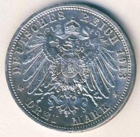 Német Birodalom/Császárság/Poroszország 1913A 3M Ag "25 éves uralkodás.." T:2+ kis k