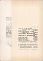 1966 Magyar Kisgrafika 1966. Bp., Kisgrafika Barátok Köre , 4 sztl. lev. + 10 db fa- és linómetszet ...