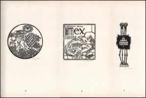 1966 Magyar Kisgrafika 1966. Bp., Kisgrafika Barátok Köre , 4 sztl. lev. + 10 db fa- és linómetszet ...