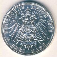 Német Birodalom/Császárság/Szászország 1913. 3M Ag "Völkerschlacht..." T:1-/2 apró ph.