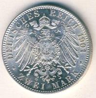 Német Birodalom/Császárság/Poroszország 1901. 2M Ag "1701-1901" T:2/2+